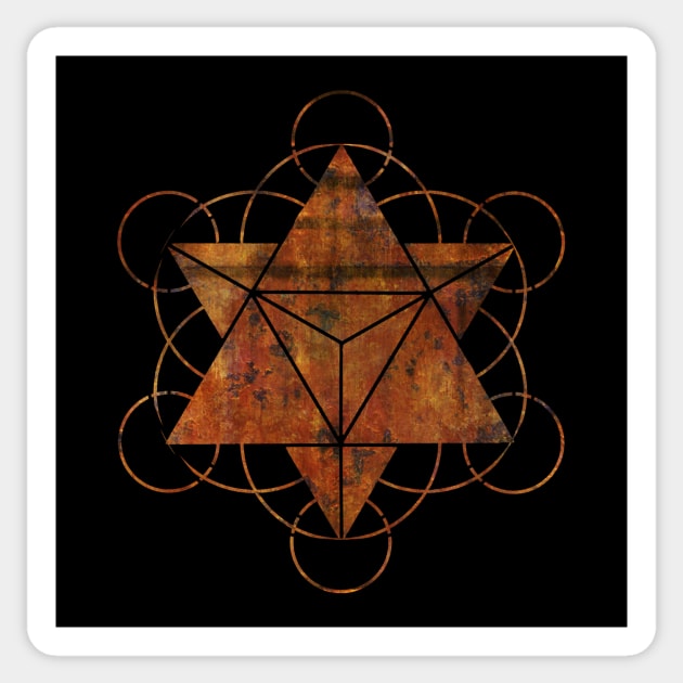 Merkaba Seed of Life Sticker by Bluepress